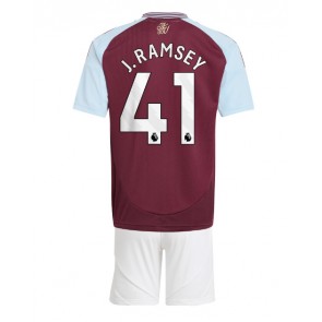 Aston Villa Jacob Ramsey #41 Domácí dres komplet pro Děti 2024-25 Krátkým Rukávem (+ Krátké kalhoty)