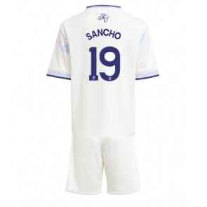 Aston Villa Jadon Sancho #19 Alternativní dres komplet pro Děti 2025-26 Krátkým Rukávem (+ Krátké kalhoty)