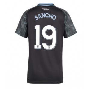 Aston Villa Jadon Sancho #19 Venkovní Dres pro Dámy 2025-26 Krátkým Rukávem