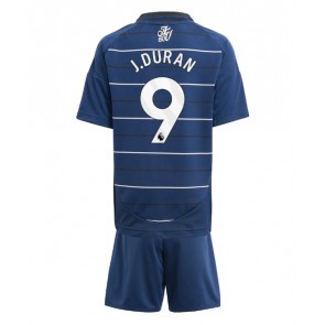 Aston Villa Jhon Duran #9 Alternativní dres komplet pro Děti 2024-25 Krátkým Rukávem (+ Krátké kalhoty)