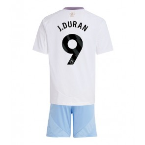 Aston Villa Jhon Duran #9 Venkovní dres komplet pro Děti 2024-25 Krátkým Rukávem (+ Krátké kalhoty)