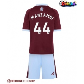 Aston Villa Johan Manzambi #44 Domácí dres komplet pro Děti 2026-27 Krátkým Rukávem (+ Krátké kalhoty)