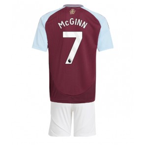 Aston Villa John McGinn #7 Domácí dres komplet pro Děti 2024-25 Krátkým Rukávem (+ Krátké kalhoty)