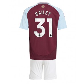 Aston Villa Leon Bailey #31 Domácí dres komplet pro Děti 2024-25 Krátkým Rukávem (+ Krátké kalhoty)