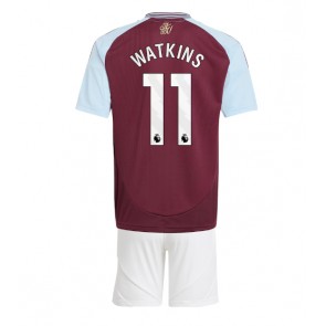 Aston Villa Ollie Watkins #11 Domácí dres komplet pro Děti 2024-25 Krátkým Rukávem (+ Krátké kalhoty)