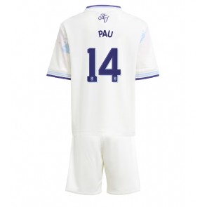 Aston Villa Pau Torres #14 Alternativní dres komplet pro Děti 2025-26 Krátkým Rukávem (+ Krátké kalhoty)