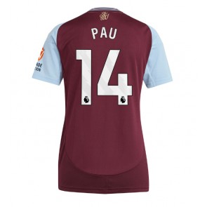 Aston Villa Pau Torres #14 Domácí Dres pro Dámy 2024-25 Krátkým Rukávem