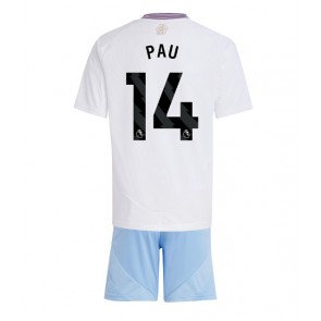 Aston Villa Pau Torres #14 Venkovní dres komplet pro Děti 2024-25 Krátkým Rukávem (+ Krátké kalhoty)