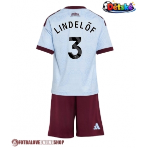 Aston Villa Victor Lindelof #3 Alternativní dres komplet pro Děti 2026-27 Krátkým Rukávem (+ Krátké kalhoty)