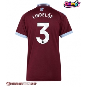 Aston Villa Victor Lindelof #3 Domácí Dres pro Dámy 2026-27 Krátkým Rukávem