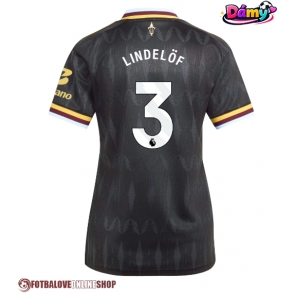 Aston Villa Victor Lindelof #3 Venkovní Dres pro Dámy 2026-27 Krátkým Rukávem