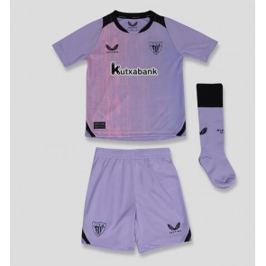Athletic Bilbao Alternativní dres komplet pro Děti 2024-25 Krátkým Rukávem (+ Krátké kalhoty)
