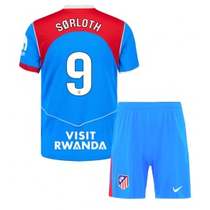 Atletico Madrid Alexander Sorloth #9 Alternativní dres komplet pro Děti 2025-26 Krátkým Rukávem (+ Krátké kalhoty)