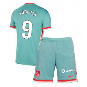 Atletico Madrid Alexander Sorloth #9 Venkovní dres komplet pro Děti 2024-25 Krátkým Rukávem (+ Krátké kalhoty)