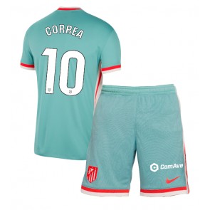 Atletico Madrid Angel Correa #10 Venkovní dres komplet pro Děti 2024-25 Krátkým Rukávem (+ Krátké kalhoty)