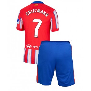 Atletico Madrid Antoine Griezmann #7 Domácí dres komplet pro Děti 2024-25 Krátkým Rukávem (+ Krátké kalhoty)