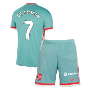 Atletico Madrid Antoine Griezmann #7 Venkovní dres komplet pro Děti 2024-25 Krátkým Rukávem (+ Krátké kalhoty)