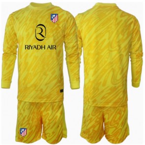 Atletico Madrid Brankář Alternativní dres komplet pro Děti 2024-25 Dlouhým Rukávem (+ Krátké kalhoty)