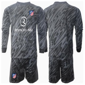Atletico Madrid Brankář Domácí dres komplet pro Děti 2024-25 Dlouhým Rukávem (+ Krátké kalhoty)