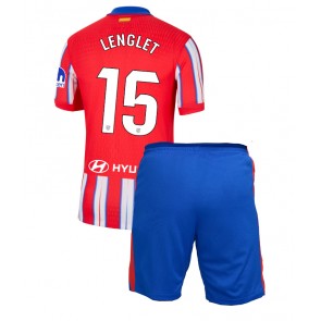 Atletico Madrid Clement Lenglet #15 Domácí dres komplet pro Děti 2024-25 Krátkým Rukávem (+ Krátké kalhoty)