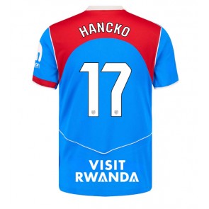 Atletico Madrid David Hancko #17 Alternativní Dres 2025-26 Krátkým Rukávem Atletico Madrid David Hancko #17 Alternativní Dres 2025-26 Krátkým Rukávem