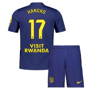 Atletico Madrid David Hancko #17 Venkovní dres komplet pro Děti 2025-26 Krátkým Rukávem (+ Krátké kalhoty)