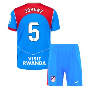 Atletico Madrid Johnny Cardoso #5 Alternativní dres komplet pro Děti 2025-26 Krátkým Rukávem (+ Krátké kalhoty)