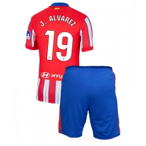 Atletico Madrid Julian Alvarez #19 Domácí dres komplet pro Děti 2024-25 Krátkým Rukávem (+ Krátké kalhoty)
