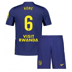 Atletico Madrid Koke #6 Venkovní dres komplet pro Děti 2025-26 Krátkým Rukávem (+ Krátké kalhoty)