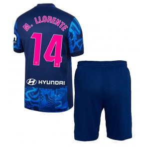 Atletico Madrid Marcos Llorente #14 Alternativní dres komplet pro Děti 2024-25 Krátkým Rukávem (+ Krátké kalhoty)