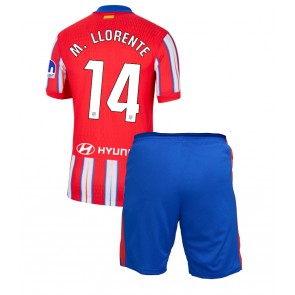 Atletico Madrid Marcos Llorente #14 Domácí dres komplet pro Děti 2024-25 Krátkým Rukávem (+ Krátké kalhoty)