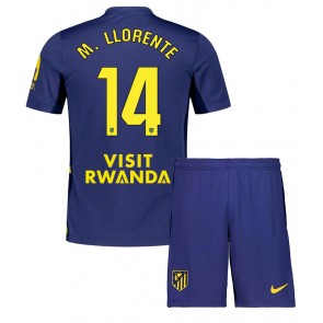 Atletico Madrid Marcos Llorente #14 Venkovní dres komplet pro Děti 2025-26 Krátkým Rukávem (+ Krátké kalhoty)