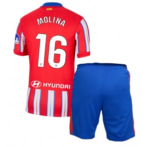 Atletico Madrid Nahuel Molina #16 Domácí dres komplet pro Děti 2024-25 Krátkým Rukávem (+ Krátké kalhoty)
