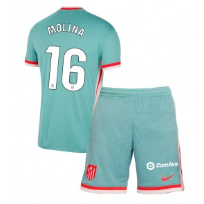 Atletico Madrid Nahuel Molina #16 Venkovní dres komplet pro Děti 2024-25 Krátkým Rukávem (+ Krátké kalhoty)