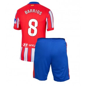 Atletico Madrid Pablo Barrios #8 Domácí dres komplet pro Děti 2024-25 Krátkým Rukávem (+ Krátké kalhoty)