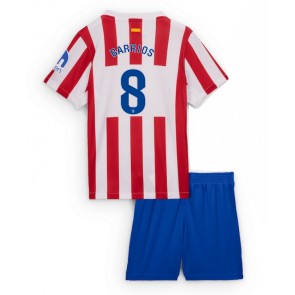 Atletico Madrid Pablo Barrios #8 Domácí dres komplet pro Děti 2025-26 Krátkým Rukávem (+ Krátké kalhoty)