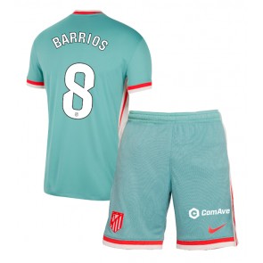 Atletico Madrid Pablo Barrios #8 Venkovní dres komplet pro Děti 2024-25 Krátkým Rukávem (+ Krátké kalhoty)