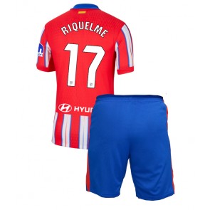 Atletico Madrid Rodrigo Riquelme #17 Domácí dres komplet pro Děti 2024-25 Krátkým Rukávem (+ Krátké kalhoty)