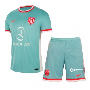 Atletico Madrid Venkovní dres komplet pro Děti 2024-25 Krátkým Rukávem (+ Krátké kalhoty)