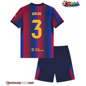 Barcelona Alejandro Balde #3 Domácí dres komplet pro Děti 2026-27 Krátkým Rukávem (+ Krátké kalhoty)
