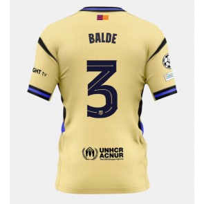 Barcelona Alejandro Balde #3 Venkovní Dres 2025-26 Krátkým Rukávem