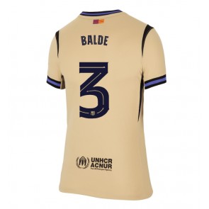 Barcelona Alejandro Balde #3 Venkovní Dres pro Dámy 2025-26 Krátkým Rukávem