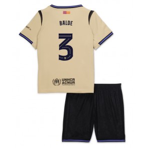Barcelona Alejandro Balde #3 Venkovní dres komplet pro Děti 2025-26 Krátkým Rukávem (+ Krátké kalhoty)