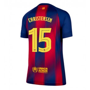 Barcelona Andreas Christensen #15 Domácí Dres pro Dámy 2025-26 Krátkým Rukávem