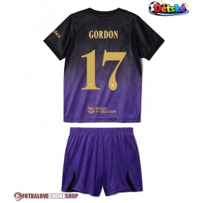 Barcelona Anthony Gordon #17 Venkovní dres komplet pro Děti 2026-27 Krátkým Rukávem (+ Krátké kalhoty)