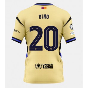 Barcelona Dani Olmo #20 Venkovní Dres 2025-26 Krátkým Rukávem
