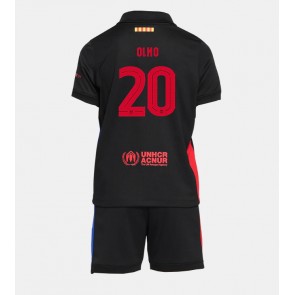Barcelona Dani Olmo #20 Venkovní dres komplet pro Děti 2024-25 Krátkým Rukávem (+ Krátké kalhoty)
