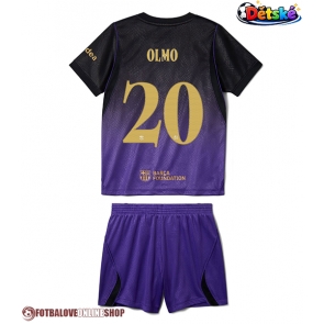 Barcelona Dani Olmo #20 Venkovní dres komplet pro Děti 2026-27 Krátkým Rukávem (+ Krátké kalhoty)