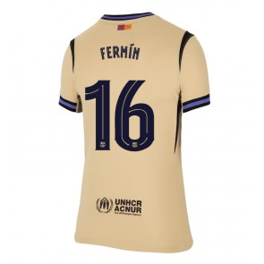 Barcelona Fermin Lopez #16 Venkovní Dres pro Dámy 2025-26 Krátkým Rukávem Barcelona Fermin Lopez #16 Venkovní Dres pro Dámy 2025-26 Krátkým Rukávem