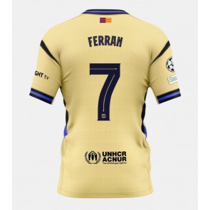 Barcelona Ferran Torres #7 Venkovní Dres 2025-26 Krátkým Rukávem